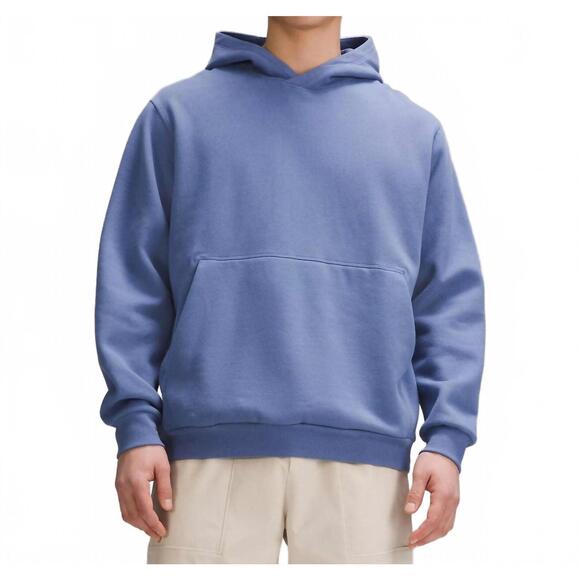 NEW LULULEMON men's steady state pullover hoodie in oasis blue